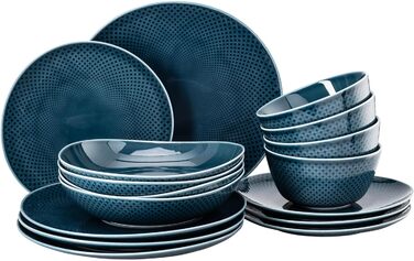 Набір столового посуду на 4 персони, 16 предметів Junto Ocean Blue Rosenthal