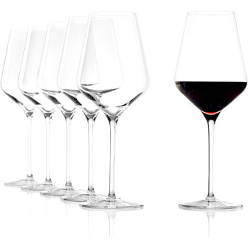 Келихи для шампанського Stlzle Lausitz Quatrophil 290 мл I Келихи для шампанського Набір з 6 келихів для ігристого вина 6 шт. Можна мити в посудомийній машині I благородні кришталеві келихи з ручним видуванням I найкращої якості (келихи для червоного вина