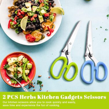 Кухонні ножиці  з 5 лезами 2 шт OT-NVWOZR