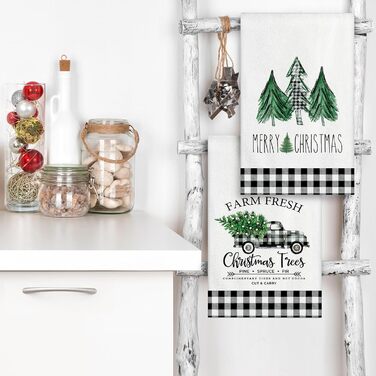 Набор из 2 рождественских кухонных полотенец 45 x 65 см, набор G Ohok