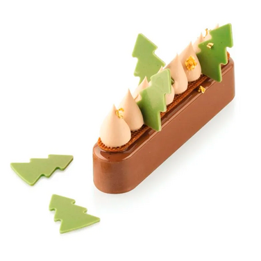 CHABLON TREE Силіконовий килимок-трафарет 'Ялинка' 35х25 h 2 мм (2 шт)