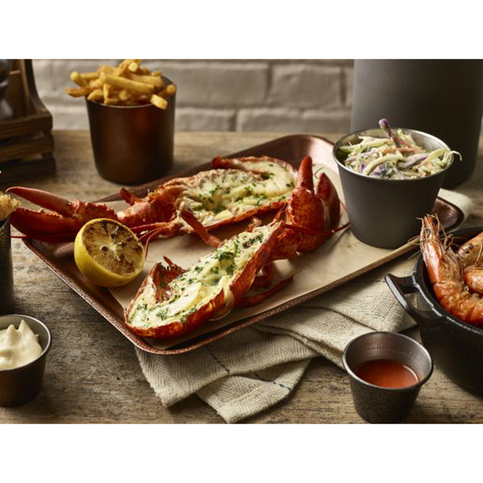 Поднос 31.5x21.5x h 2 см, медное покрытие, GenWare