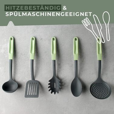 Ложка для спагетті 31,5 см сіро-зелена Ecolution Fackelmann