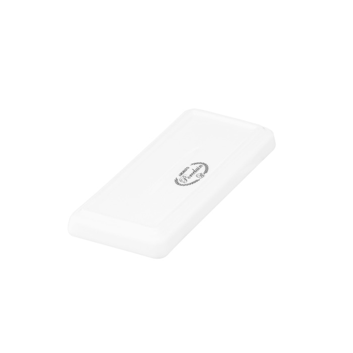 Підставка Ardesto Prato, 14х6см, порцеляна, прямокутна, білий