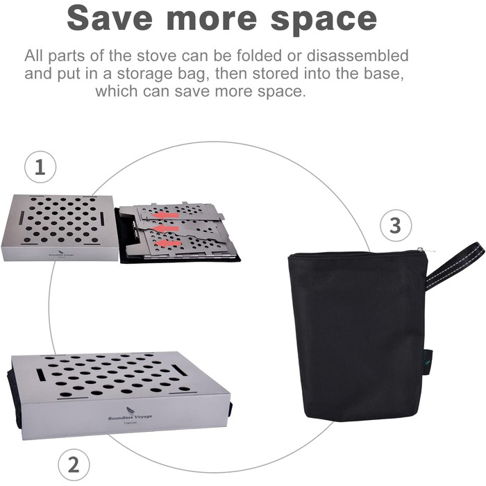 Титановая дровяная печь Boundless Voyage