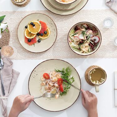 Набір столового посуду на 12 осіб, 48 предметів, бежевий Navia Vancasso