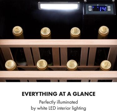 Винний холодильник до 12 пляшок чорний Klarstein