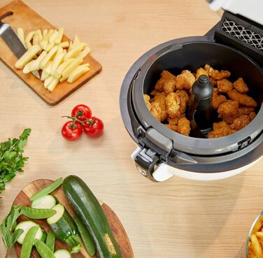 Tefal Мультипіч ActiFry Genius, 1350Вт, чаша-1,2л, сенсорне керув., підкл. до смартфону, авто перемішування, пластик, білий