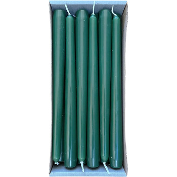 Набір з 12 конічних свічок 2,3 x 25 см, темно-зелений Nordring
