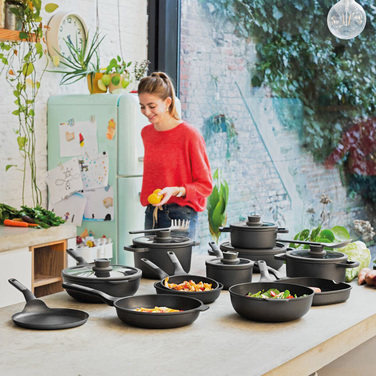 Набор сковород с антипригарным покрытием BergHOFF LEO STONE+, диам. 24/28 см, 2 пр.