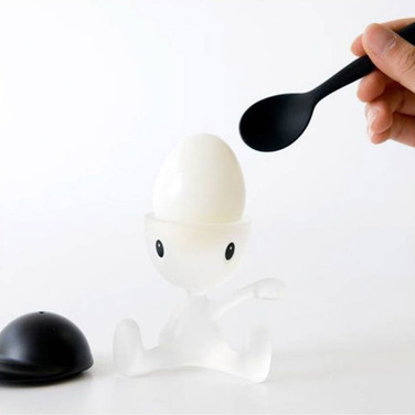 Держатель для яйца 8х11,5х9 см черный Cico Alessi