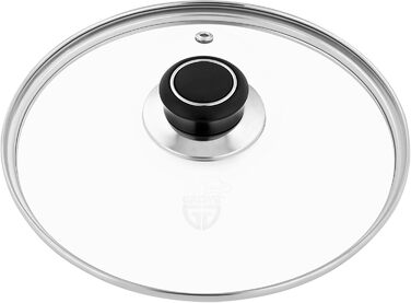 Кришка для каструлі 20 см скляна Gräwe