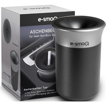 Попільничка для тютюнових стіків з кришкою e-smoQ