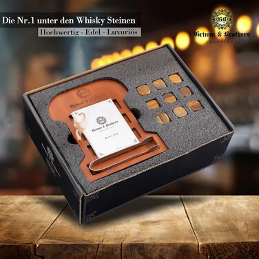 Набір каменів для віскі 9 каменів тигрового ока Grimm & Brothers FRANKFURT