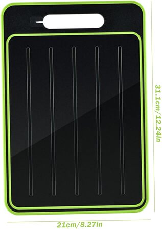 Дошка для розморожування та нарізання 31,1 х 21 см, чорний/зелений SMELEYOU