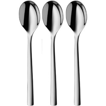 Набір ложок Silit Trend, 21,2 см, 3 шт., з полірованої нержавіючої сталі, стійкі до корозії, столові та супові ложки, стійкі до подряпин, безпечні для посудомийної машини, довговічні