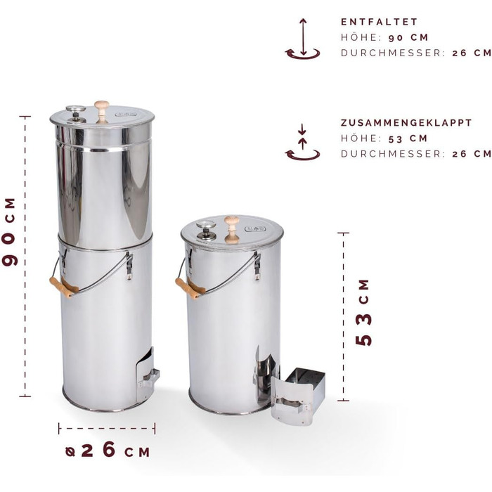 Коптильная бочка на 4 кг мяса Kaiser Company