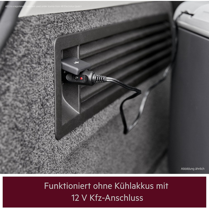 Автохолодильник 28 л чорний AEG