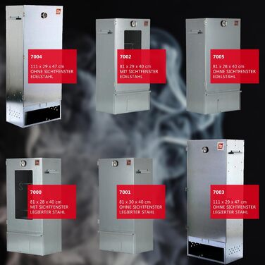 Преміальна коптильна шафа з 3 рівнями ITA