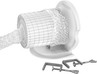 Аплікатор для ковбасних сіток пластиковий з сіткою 3 м, білий Browin