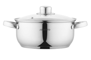 ARDESTO Gemini Gourmet Pot, стеклянная крышка, 2,7 л, нержавеющая сталь