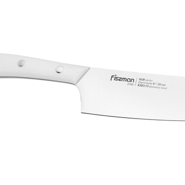 Набір ножів Fissman 6 предметів ULM у дерев`яній підставці з вбудованим точилом (2743)