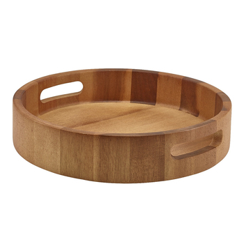 Дошка для подачі 30 см, кругла, акація, GenWare