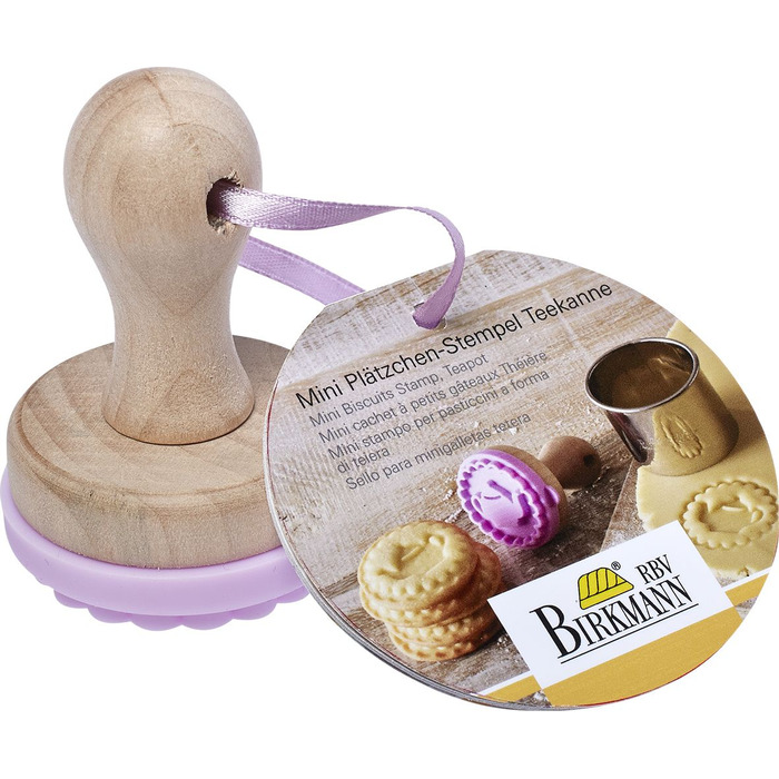 Штамп для печива у вигляді чайника маленький, 5 см, RBV Birkmann