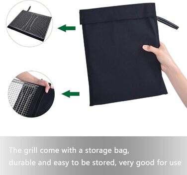 Безграничный Вояж Сверхлегкий Прочный Сверхмощный Титановый Древесный Уголь Барбекю Решетка Для Гриля На Открытом Воздухе Походы Кемпинг (Ti15160B )