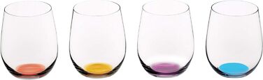 Набір з 4 різнокольорових склянок 335 мл, O Wine Tumbler Riedel