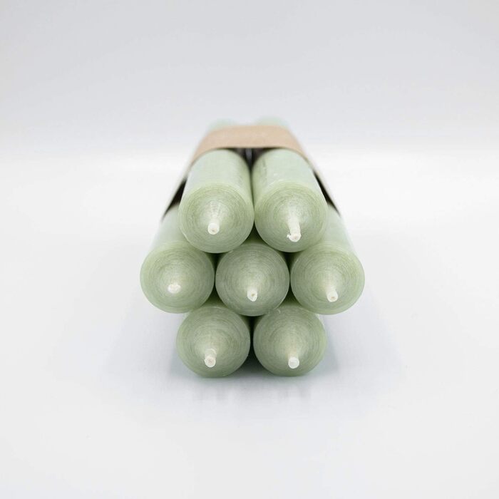 Набір з 7 конічних свічок 2,2 х 18 см, колір шавлії Infinity Boxs