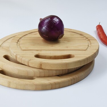 Разделочная доска круглая Fissman 25x25x1,9см (8777)