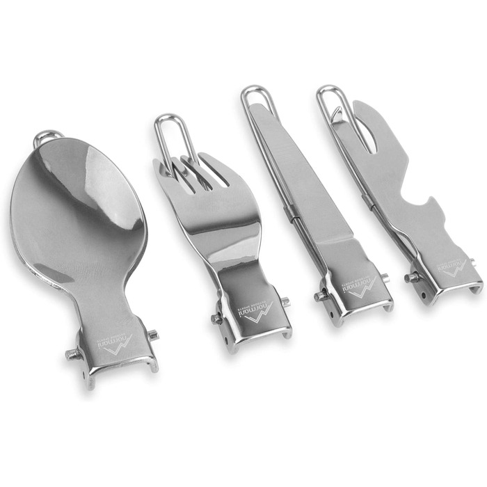 Набір похідного посуду для військових, 6 предметів, зелений Normani