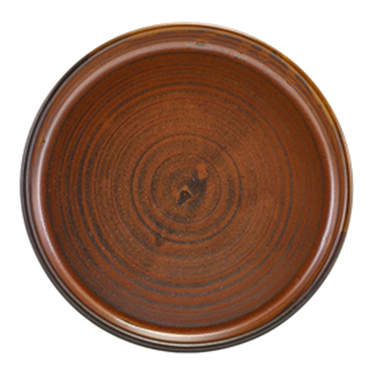 Тарелка презентационная 14x2 см с низким вертикальным бортом, Terra Porcelain Rustic Copper, GenWare