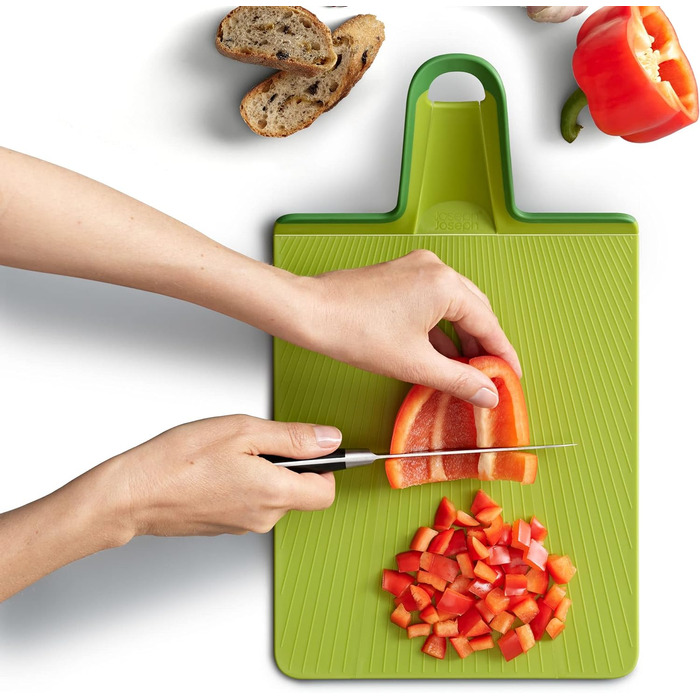 Складна обробна дошка Joseph Joseph Chop2Pot Plus з ручкою - (зелена, велика)