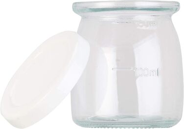 Набір з 4 баночок з кришками 180 мл для йогуртниць JM-200/300 Rosenstein & Söhne