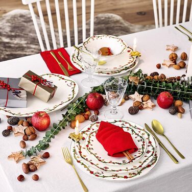 Рождественский сервиз на 6 персон, 18 предметов Nora Christmas Hutschenreuther