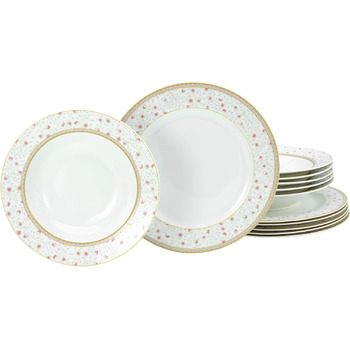 Набір посуду з 12 предметів, порцеляна, серія Emilia Creatable