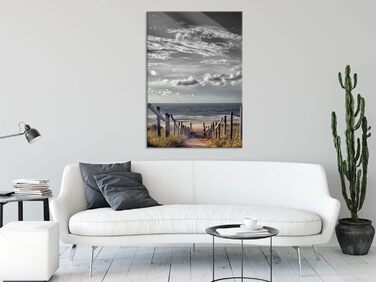 Скляна картина біля моря 60 x 80 см Pixxprint