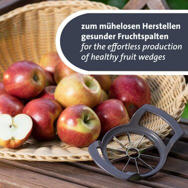 Слайсер для яблук і груш Westmark/фруктова кісточка, ø 9 см, алюміній/нержавіюча сталь, срібло 51102260 (Divisorex Dark Edition)