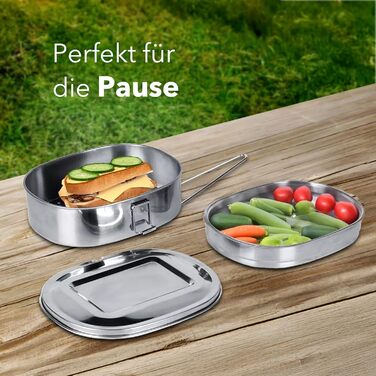 Ланч-бокс 1,2 л металлический с двойной крышкой Tool & Tree