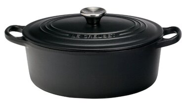 Гусятница / жаровня 29 см, чорний Le Creuset