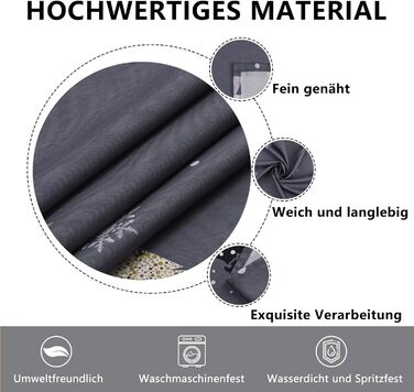 Різдвяна скатертина, темно-сіра 240 x 140 см прямокутна Yrendenge