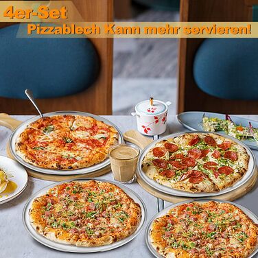 Набір із 4 дек для піци 30 см Onader