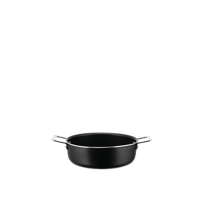 Каструля низька з двома ручками 24 см, Чорна Pots & Pans Alessi
