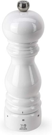 Ручний соляний млин Peugeot Paris, регулювання помелу u'Select, висота 18 см, дерево, білий, 27810 (білий лакований, в комплекті з млином для перцю, графіт)