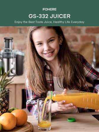 Соковижималка для фруктів і овочів, 800 Вт FOHERE