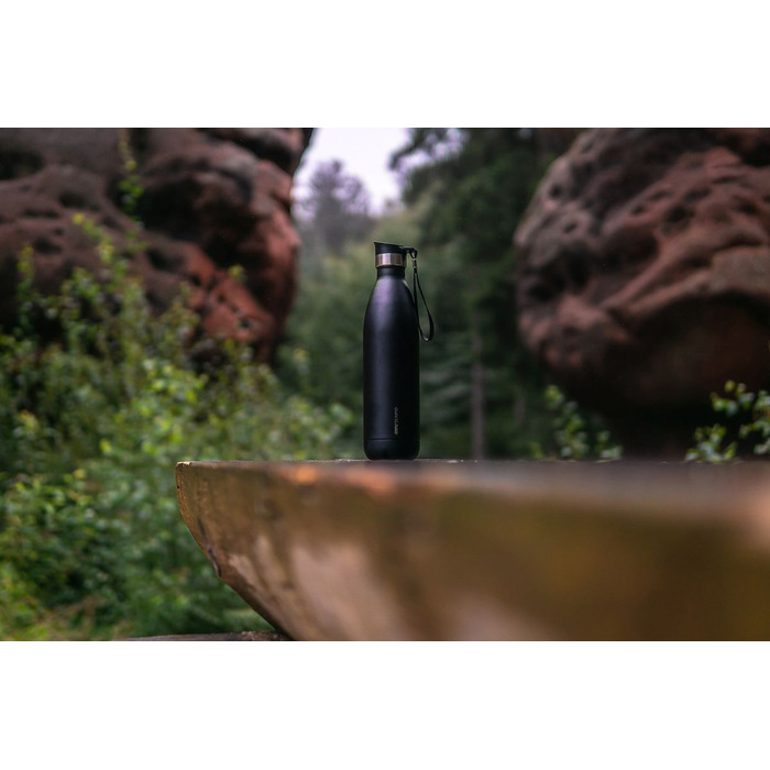 Термобутылка для напитков 500 мл, черная Olimpio Gefu