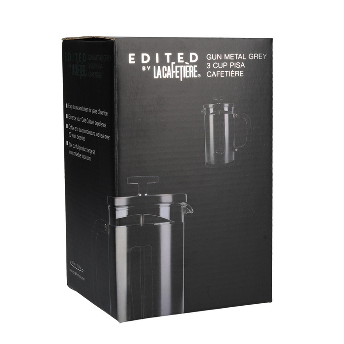 Френч-прес Kitchen Craft LA CAFETIERE, сталевий зі скляною колбою, 350 мл