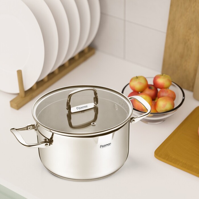 Каструля зі скляною кришкою 22 см 4,6 л ADELIE Fissman